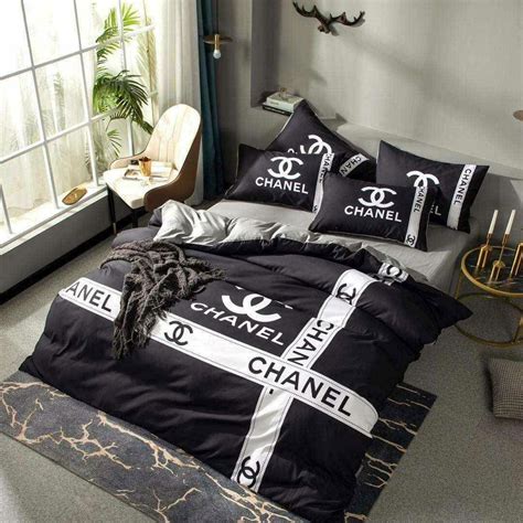 chanel covers for bed|Chanel Logo Bedding Sets .